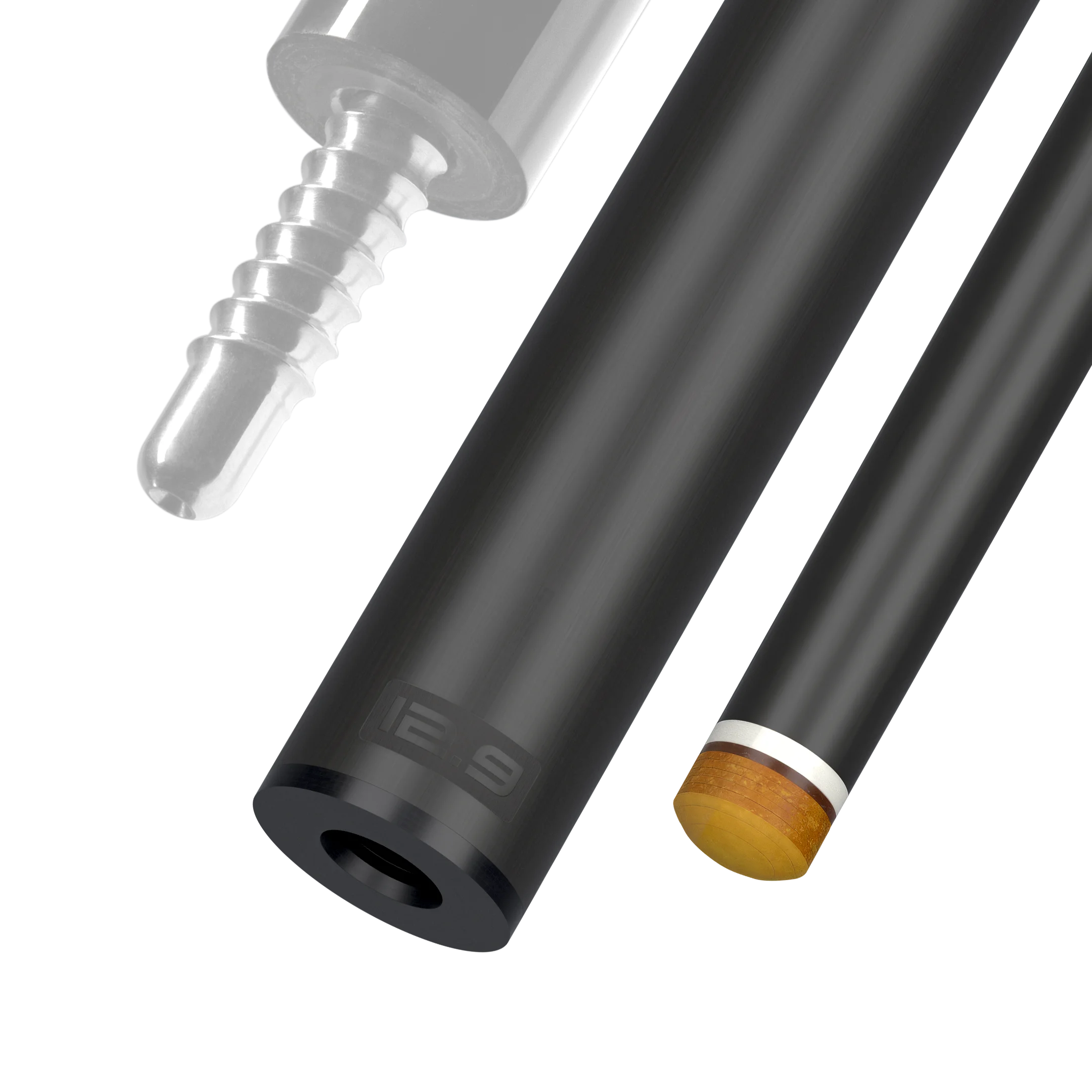 Predator REVO 12.9 mm carbon fiber pool shaft for radial joint white vault plate