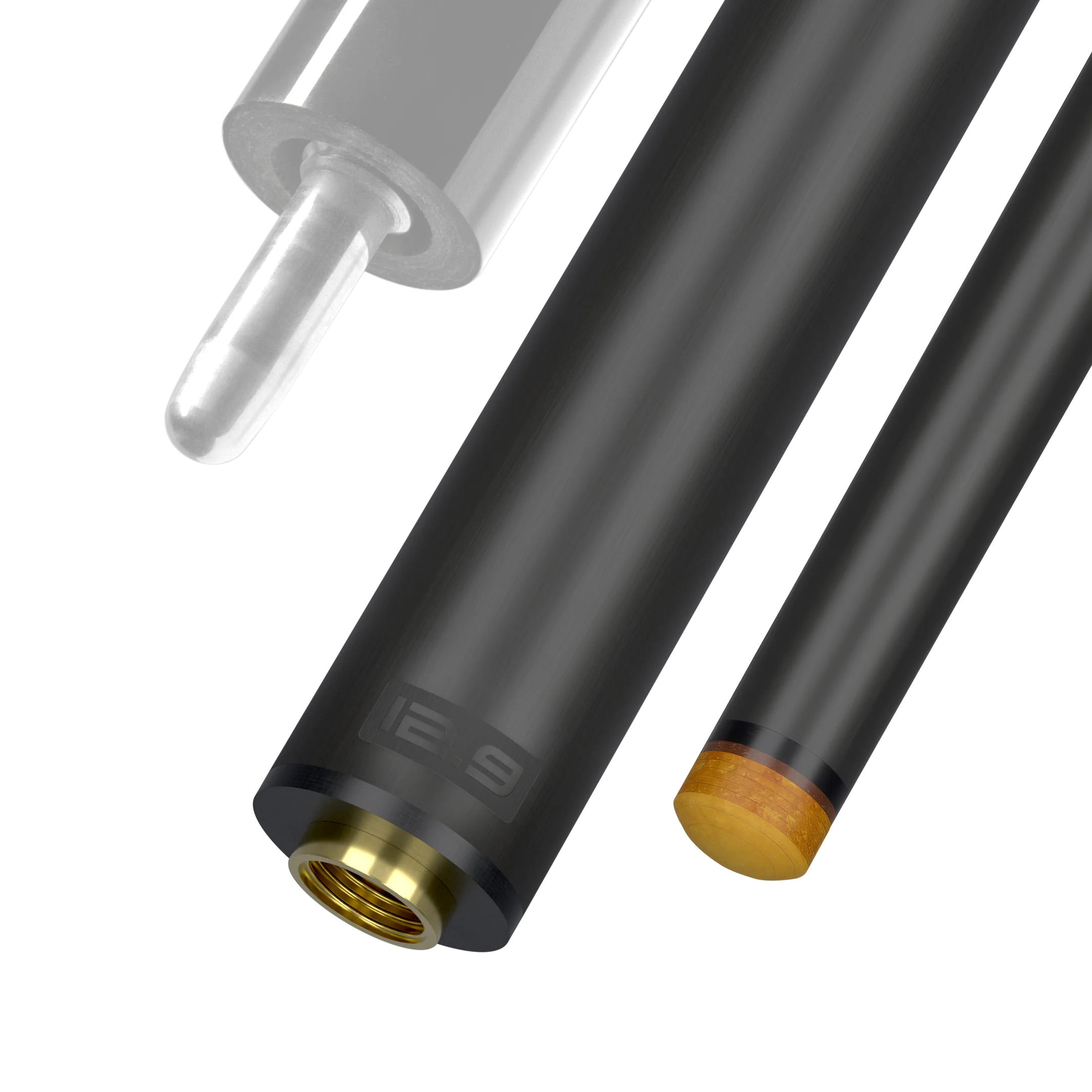 Predator REVO 12.9 mm carbon fiber pool shaft for uni-loc black vault plate