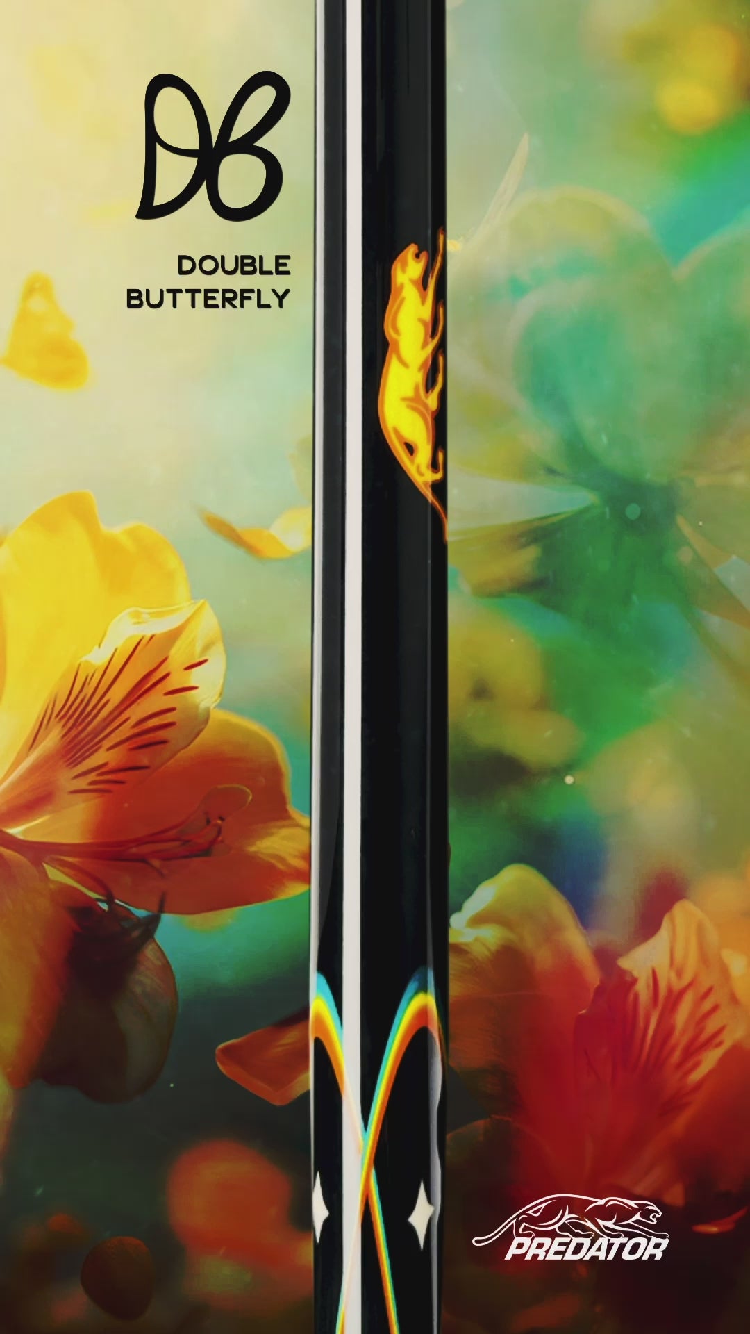 Predator LE Double Butterfly Pool Cue | No Wrap Ebony