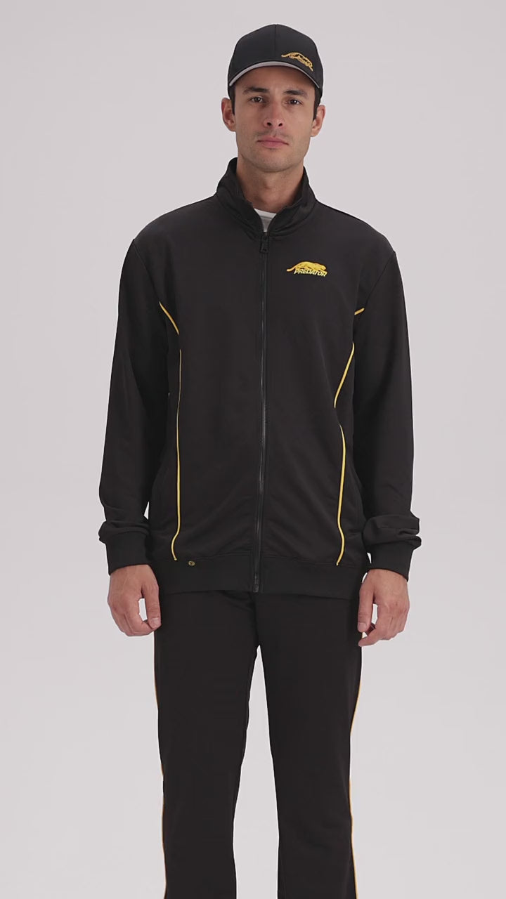 Black and yellow cat jogger jacket video