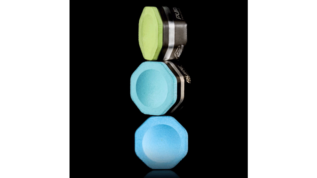 Animated rotation of three Pure Chalk colors