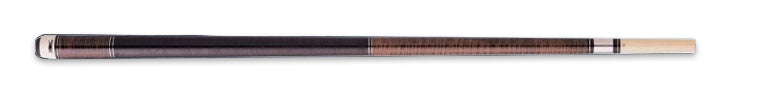 Brown wood pool cue with textured brown wrap