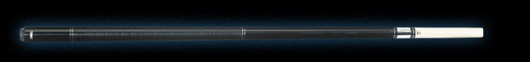 Black pool cue with textured black wrap