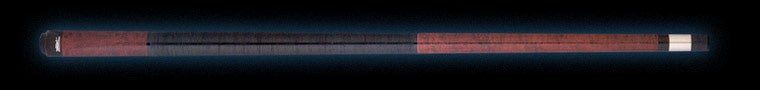 Brown wood pool cue with black wrap