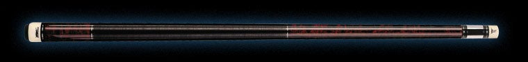 Glossy wood retired pool cue with black wrap