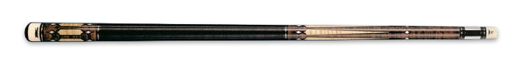 Two-toned wood pool cue with black wrap