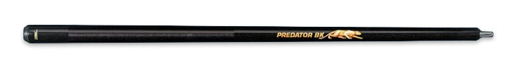Black pool cue with 'Predator' branding