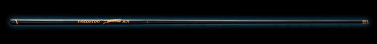 Black pool cue with PREDATOR logo