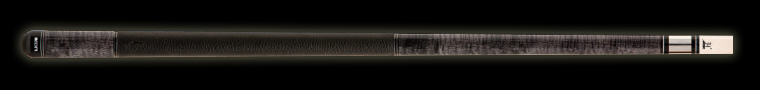 Textured black/grey pool cue with textured black wrap