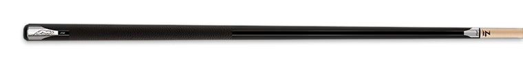 Black pool cue with glossy black stripe