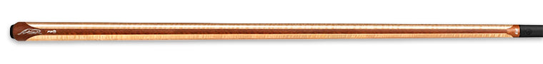 Black pool cue with black textured wrap and blue stripe