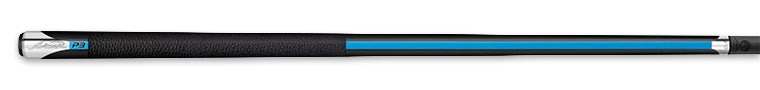 Two-toned wooden pool cue with brown stripe