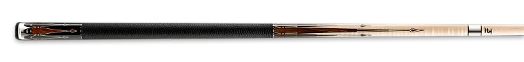 Cue stick with black and gold design